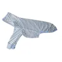 Camiseta de Rayas azul bebe con patas