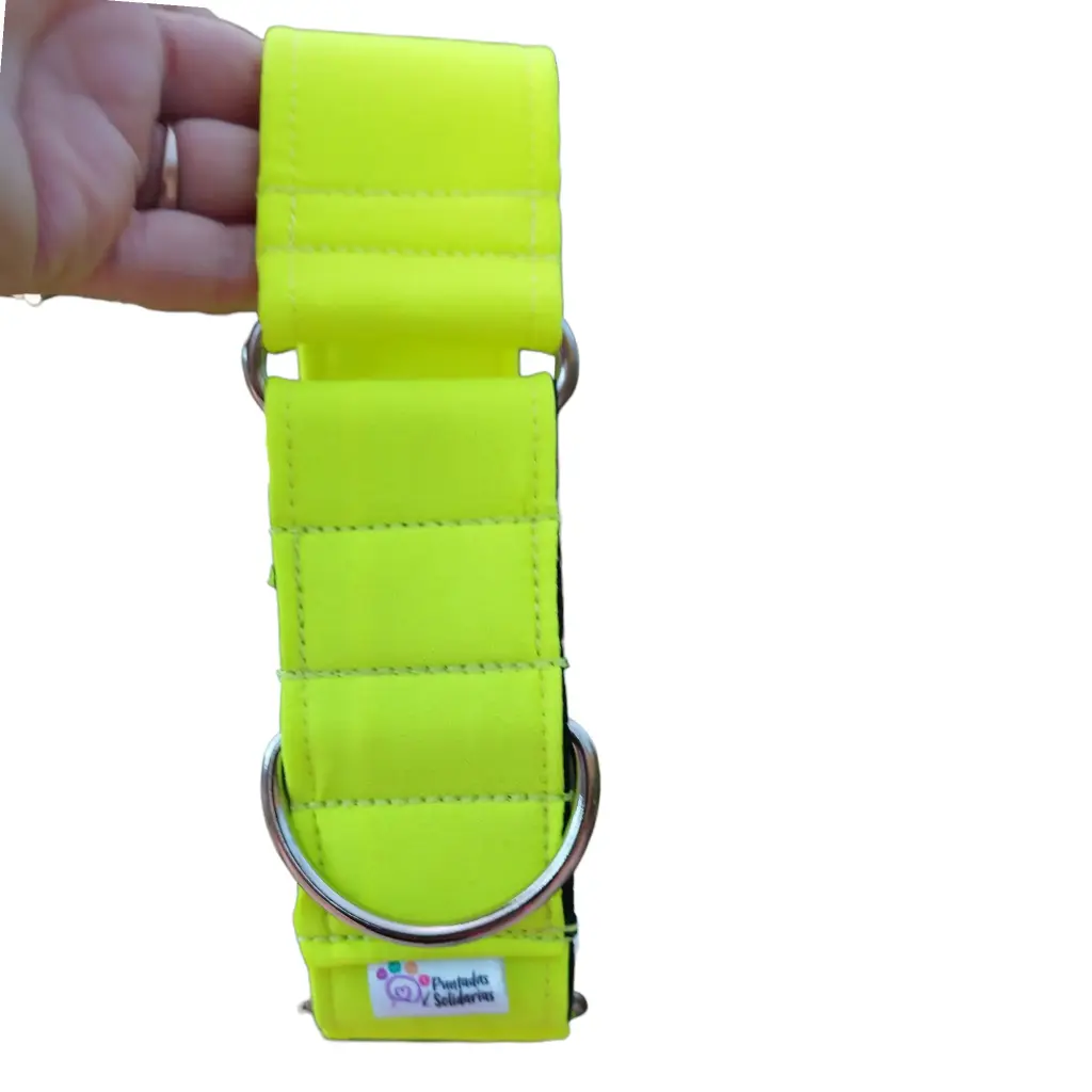 Collar martingale amarillo flúor