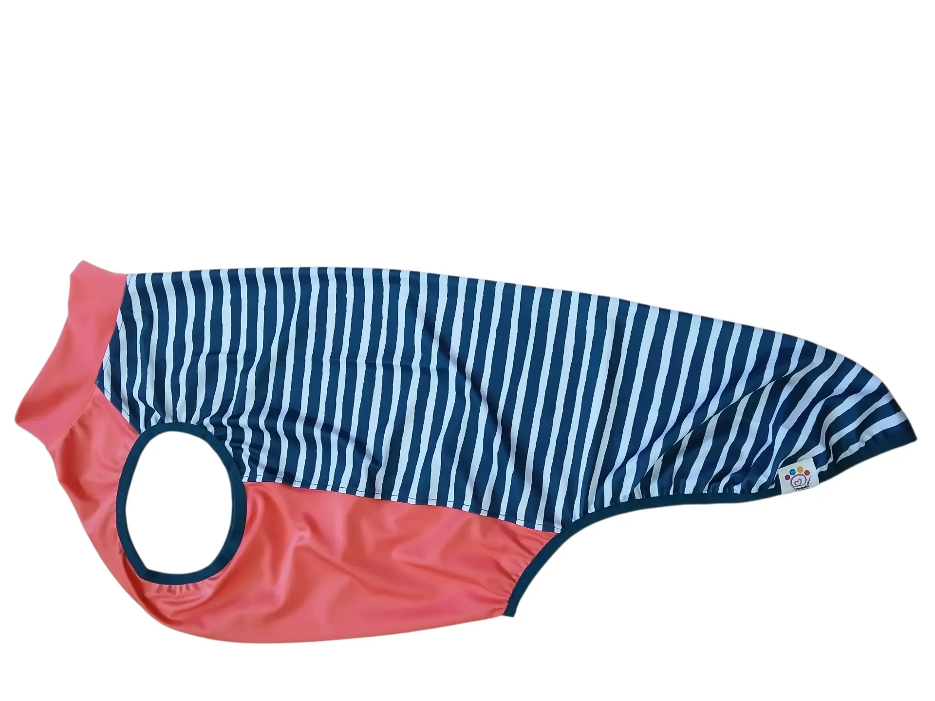 Lycra sport stripes + coral