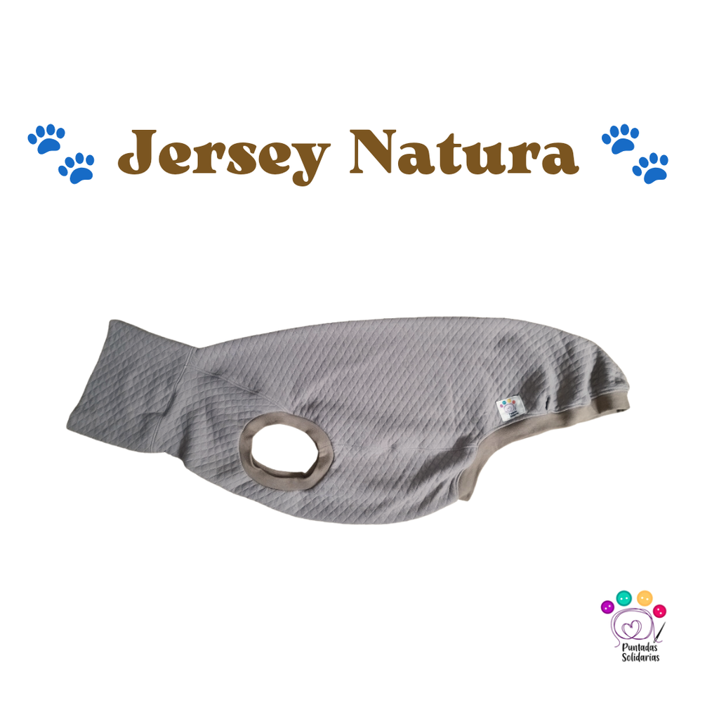 Jersey Natura sin patitas taupe (S)