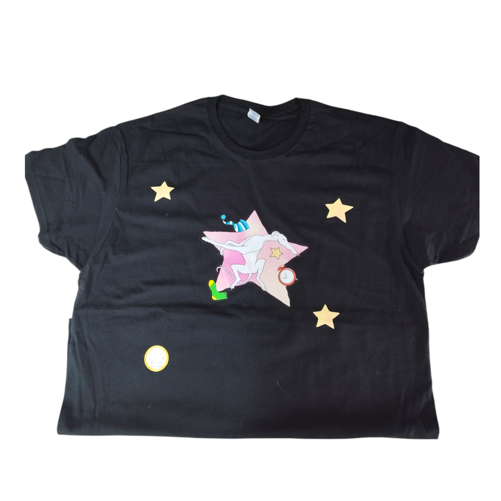 Camiseta galgo blanco (M)