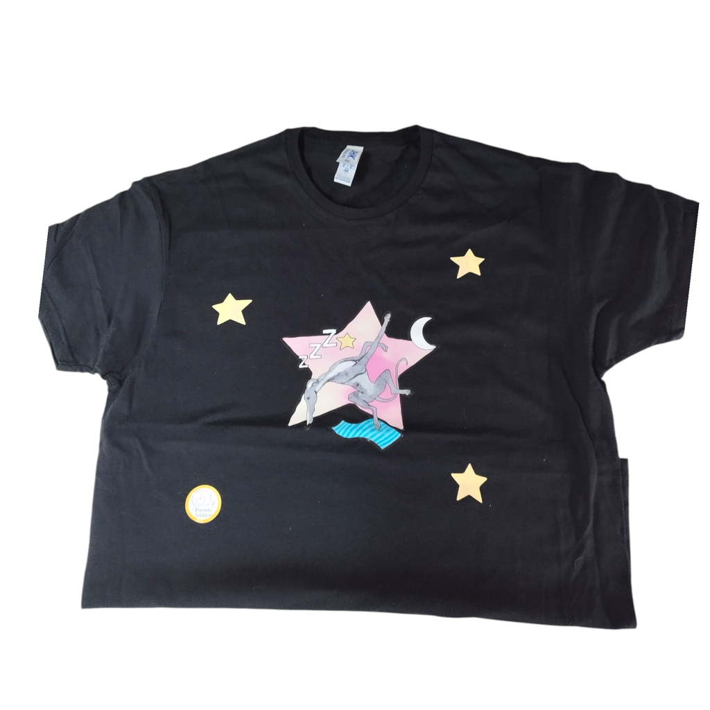 Camiseta galgo negro (M)