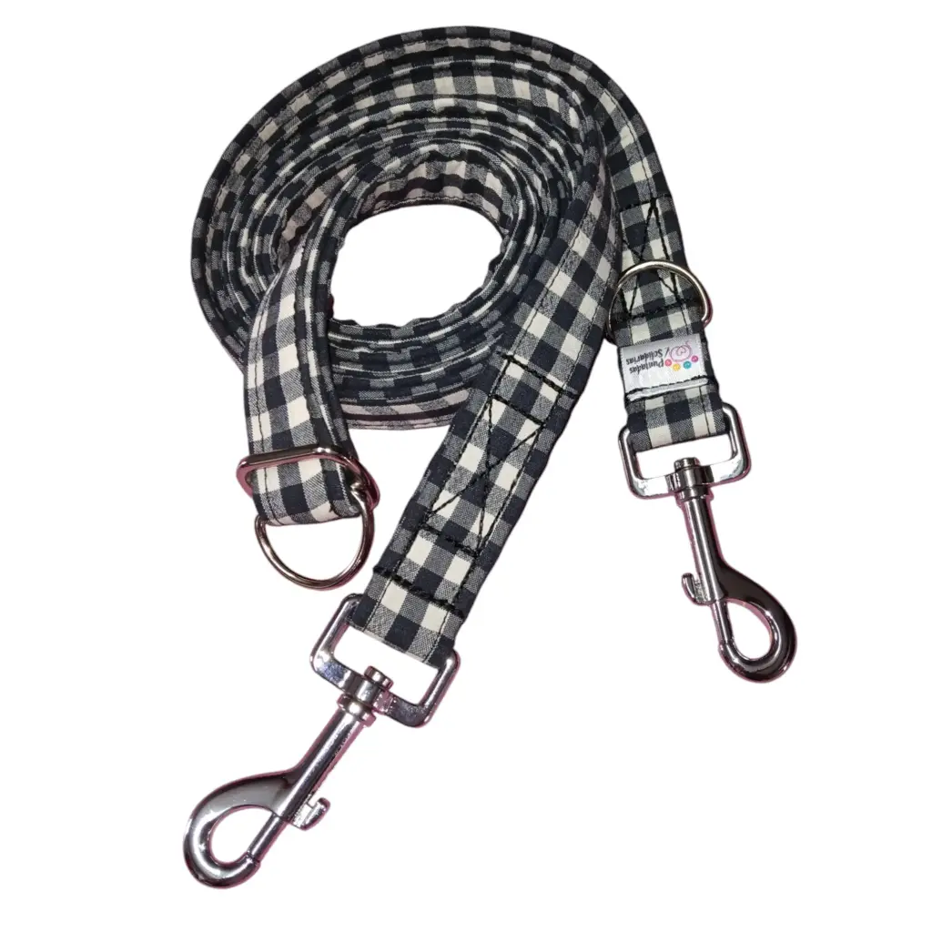 Correa multiposicion  
Vichy negro de 2,50m 