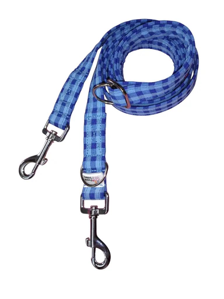 Correa multiposicion  
Vichy azul de 2,50m  