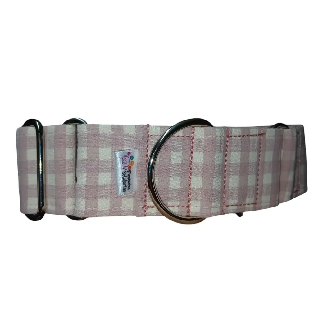 Collar martingale Vichy rosa