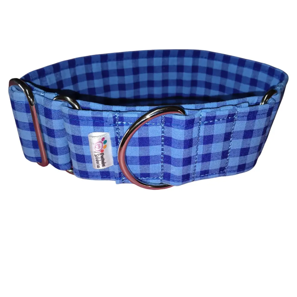 Collar martingale Vichy azul