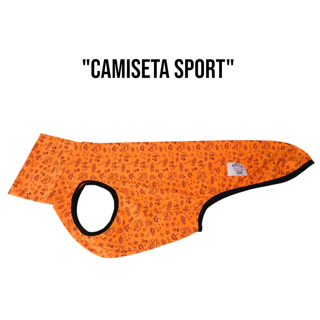 Camiseta Sport naranja flúor   