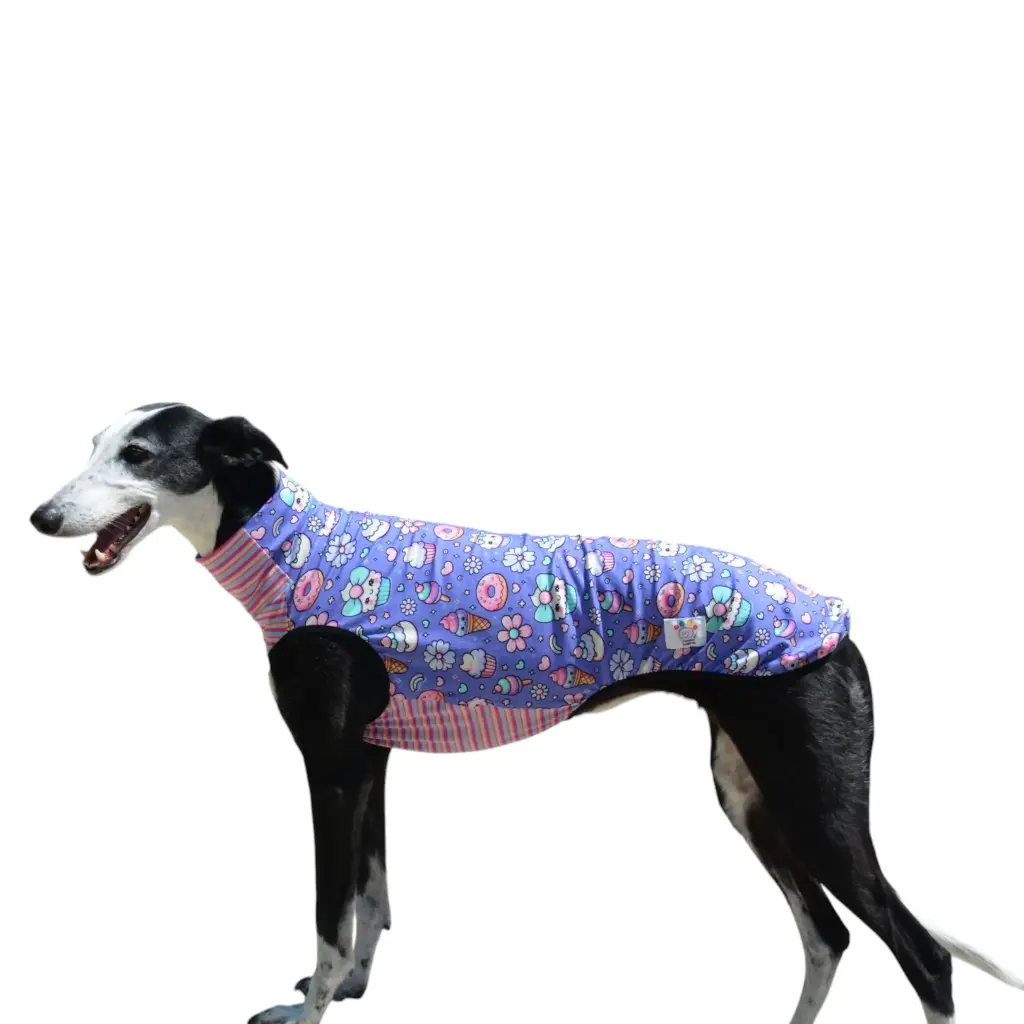 Camiseta muffins/rayas