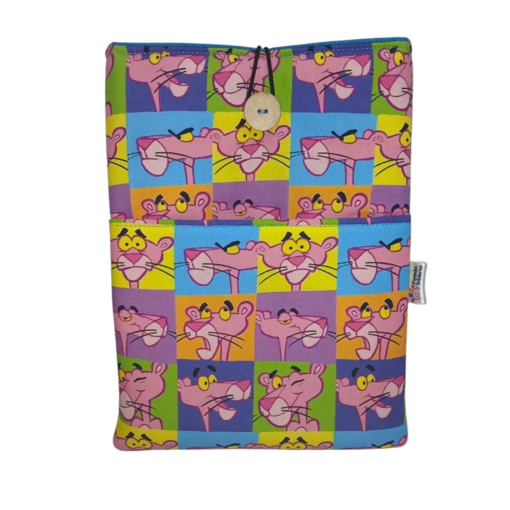 Funda de libro pantera rosa