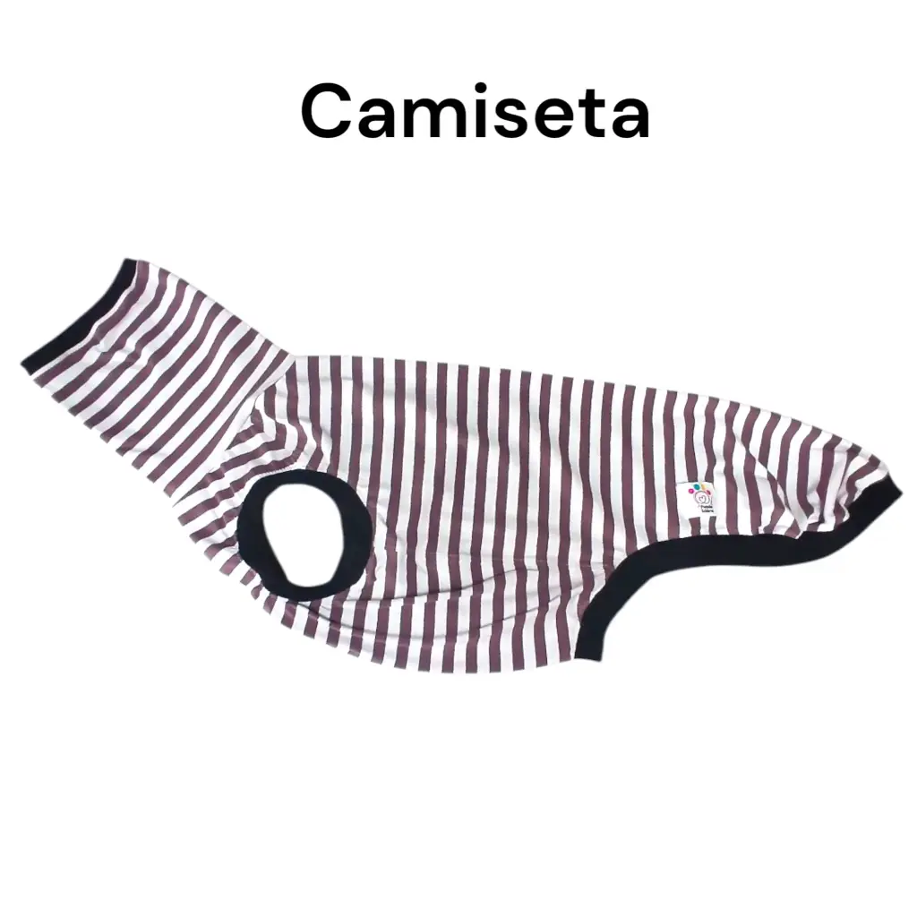 Camiseta de Rayas granate (S)