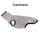 Camiseta de Rayas granate