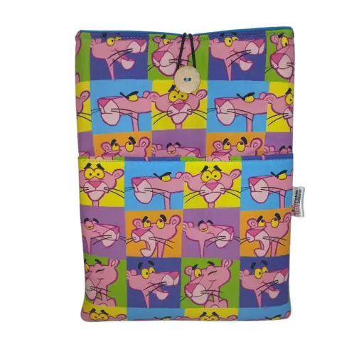 Funda de libro pantera rosa