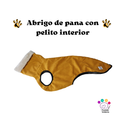 Abrigo de pana con pelito interior 
