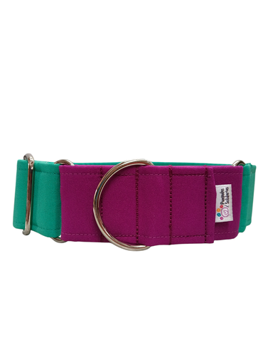 Collar martingale colors verde/ ciclamen 