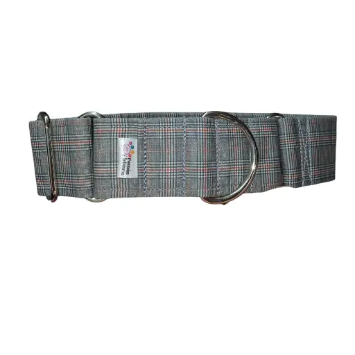 Collar martingale cuadros gris